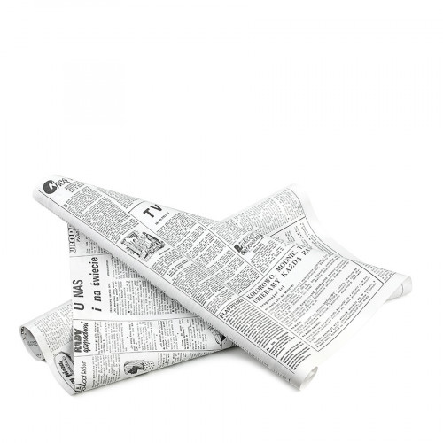 Newspaper foil...