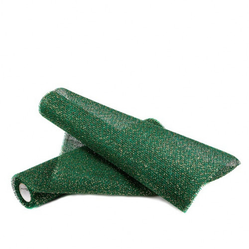 Tkanina ozdobna w kolorze zielonym (221027)