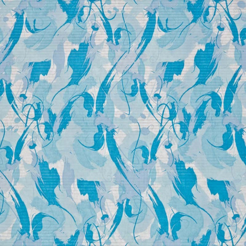 Niebieski karbowany papier z ozdobnym wzorem